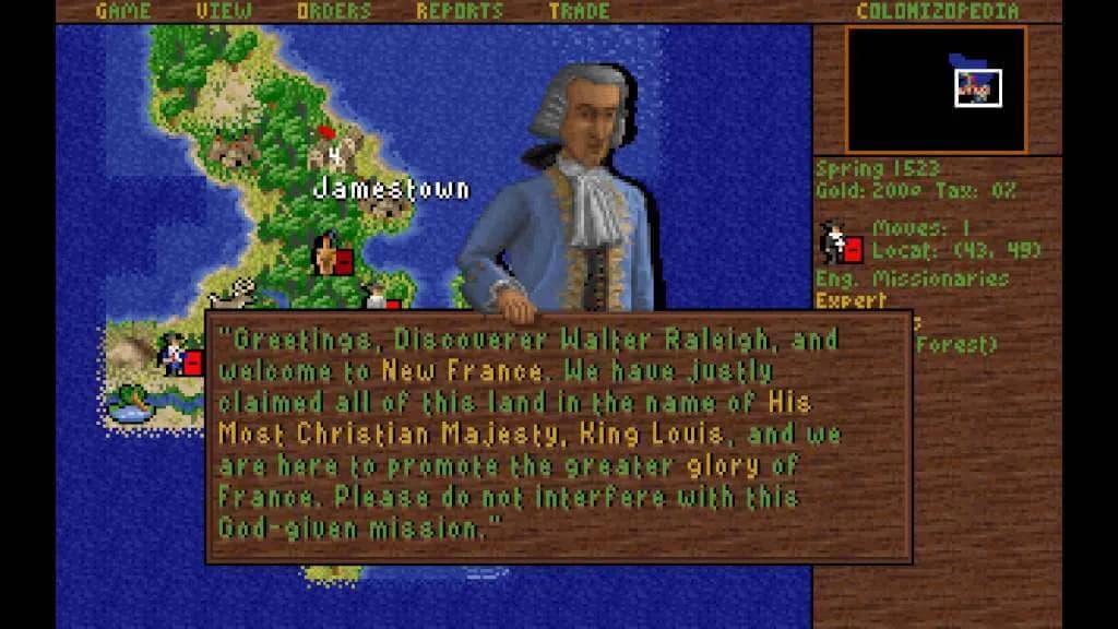 Sid Meier's Colonization (Classic) STEAM KLUCZ — zrzut ekranu 1 z 5