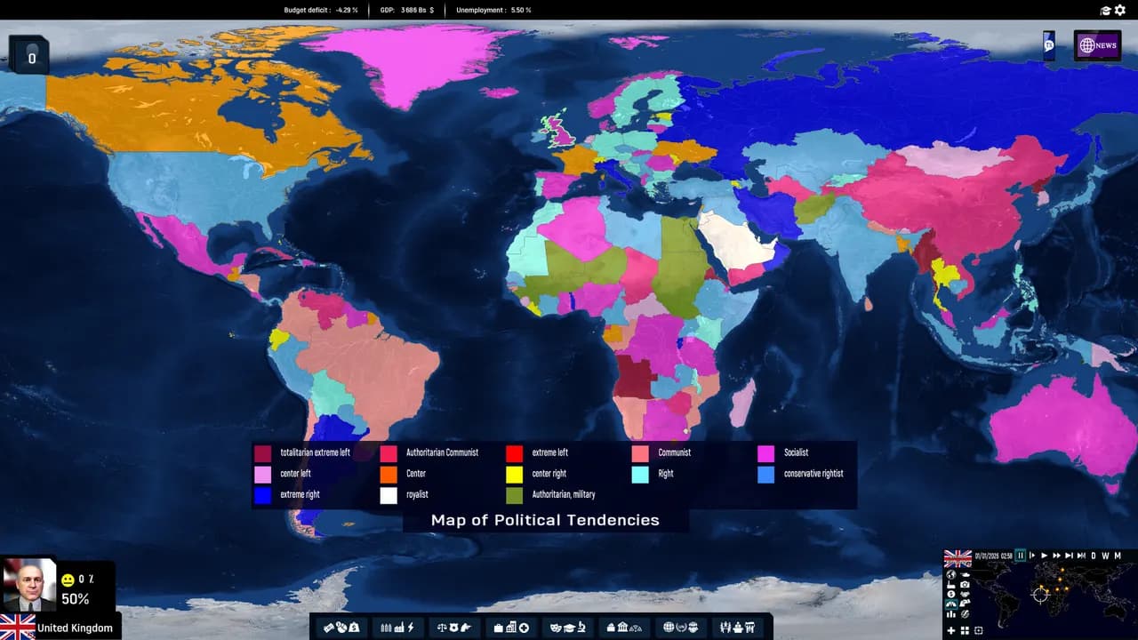 Geo-Political Simulator 2026 Edition STEAM KLUCZ — zrzut ekranu 3