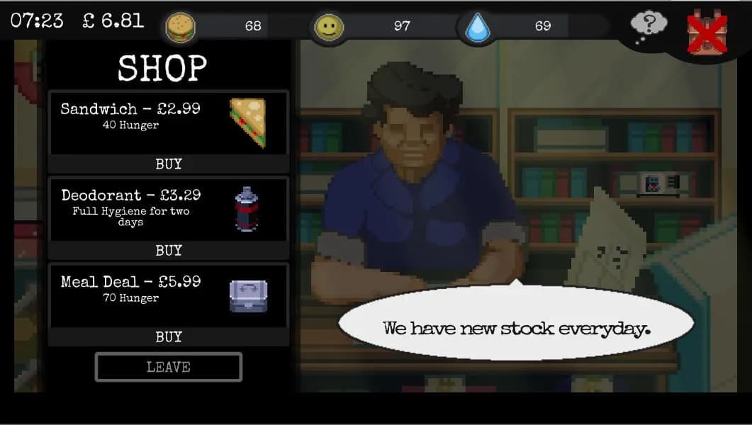 CHANGE A HOMELESS SURVIVAL EXPERIENCE Steam — zrzut ekranu 6