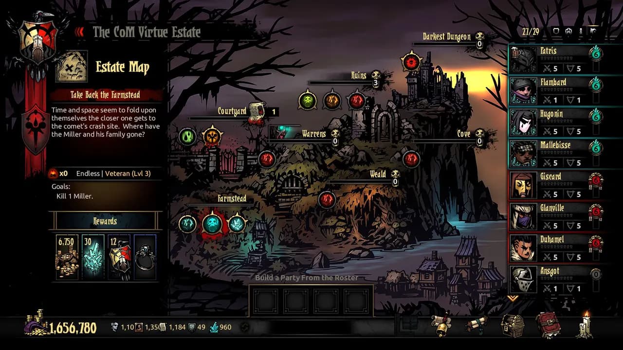 DARKEST DUNGEON THE COLOR OF MADNESS Steam — zrzut ekranu 1 z 6