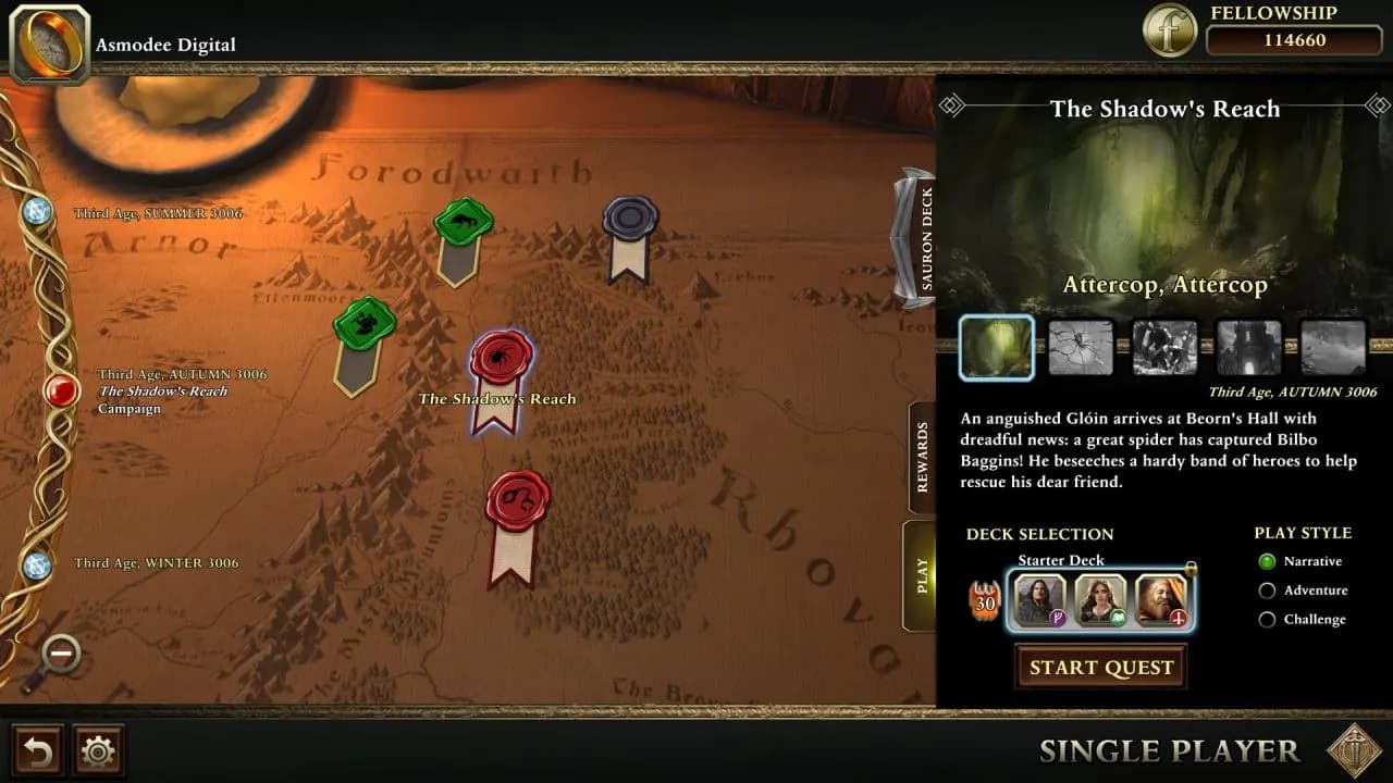 THE LORD OF THE RINGS ADVENTURE CARD GAME Steam — zrzut ekranu 4