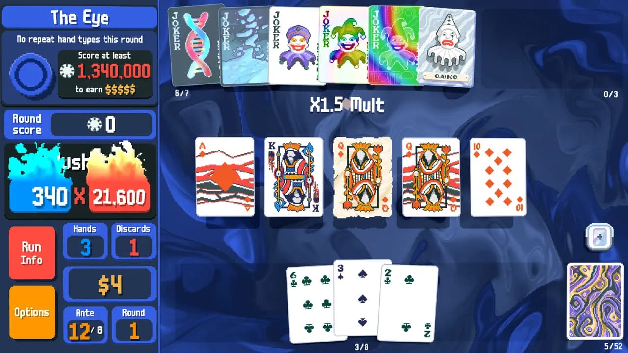 Balatro STEAM KLUCZ — zrzut ekranu 1 z 6