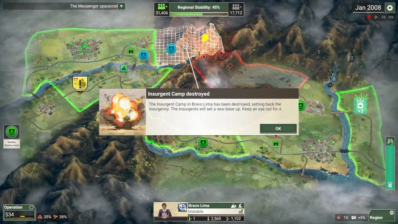 Rebel Inc: Escalation STEAM KLUCZ — zrzut ekranu 2