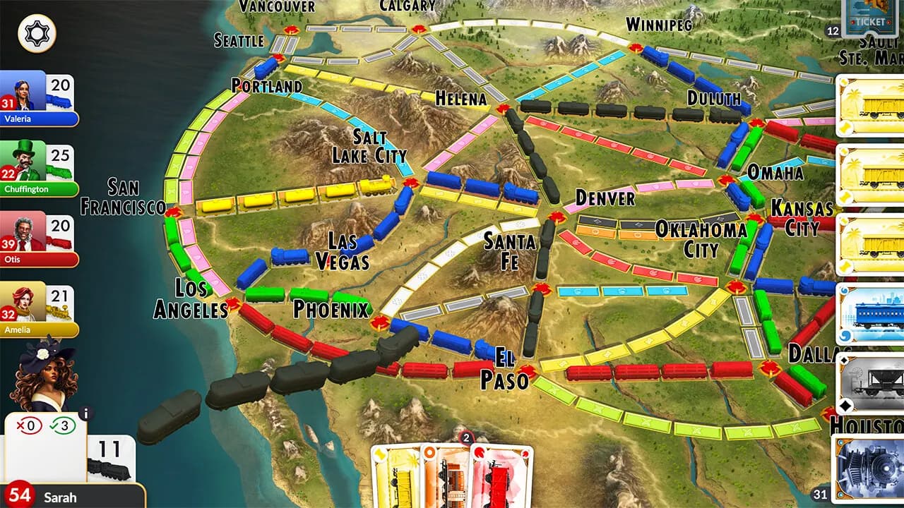 Ticket to Ride STEAM KLUCZ — zrzut ekranu 2