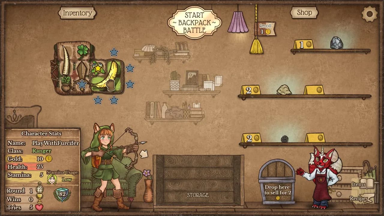 BACKPACK BATTLES Steam — zrzut ekranu 1 z 5