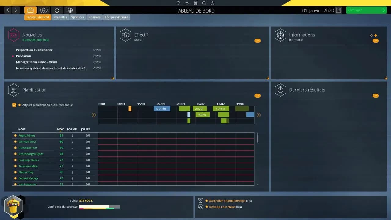 PRO CYCLING MANAGER 2020 Steam — zrzut ekranu 2