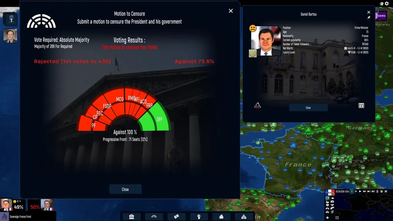 Geo-Political Simulator 2026 Edition STEAM KLUCZ — zrzut ekranu 5