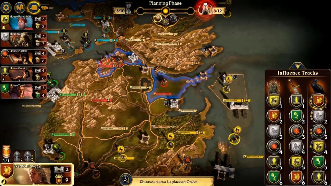 A Game of Thrones: The Board Game Digital Edition STEAM KLUCZ — zrzut ekranu 5