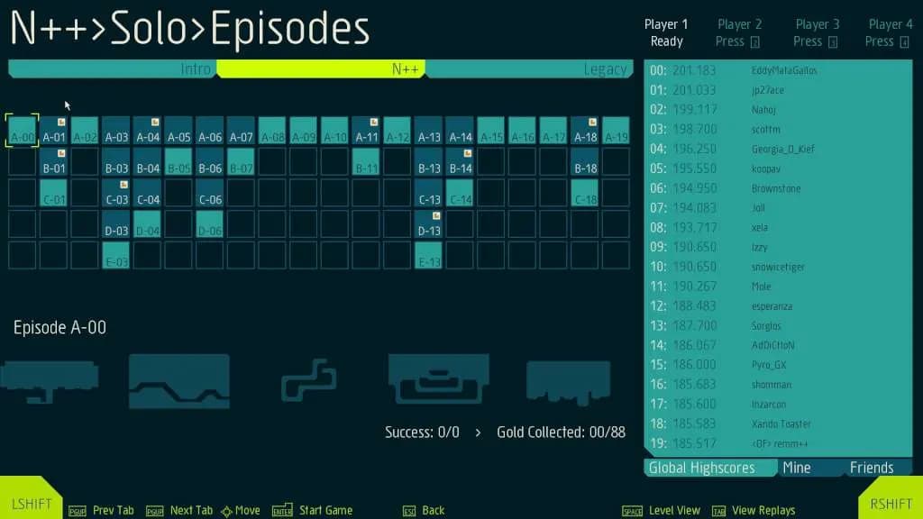 N++ (NPLUSPLUS) Steam — zrzut ekranu 2