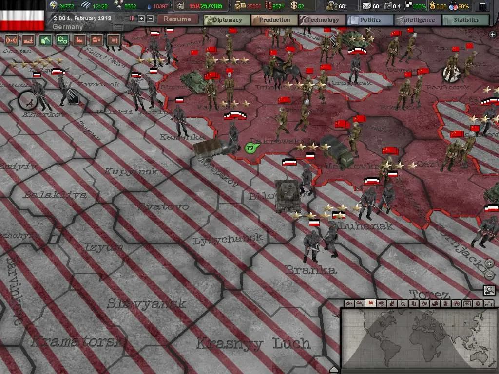 HEARTS OF IRON III 3 Steam — zrzut ekranu 2
