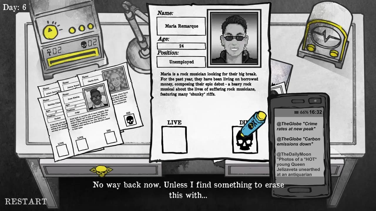 DEATH AND TAXES Steam — zrzut ekranu 1 z 6