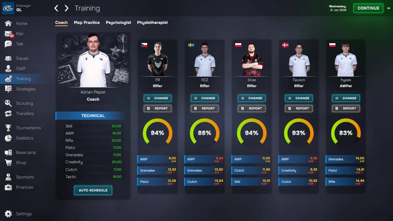 ESPORTS MANAGER 2026 STEAM KLUCZ KOD — zrzut ekranu 3