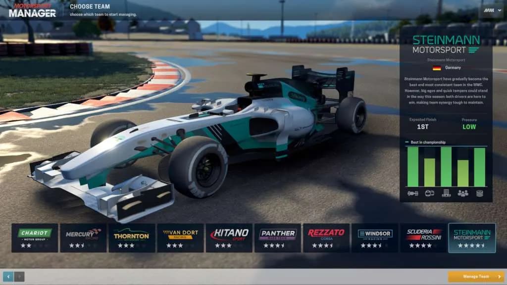 MOTORSPORT MANAGER Steam — zrzut ekranu 2