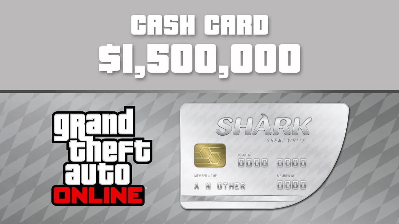 GRAND THEFT AUTO V - GREAT WHITE SHARK CASH CARD ($1,500,000) Xbox One & Series X/S — zrzut ekranu 1 z 5