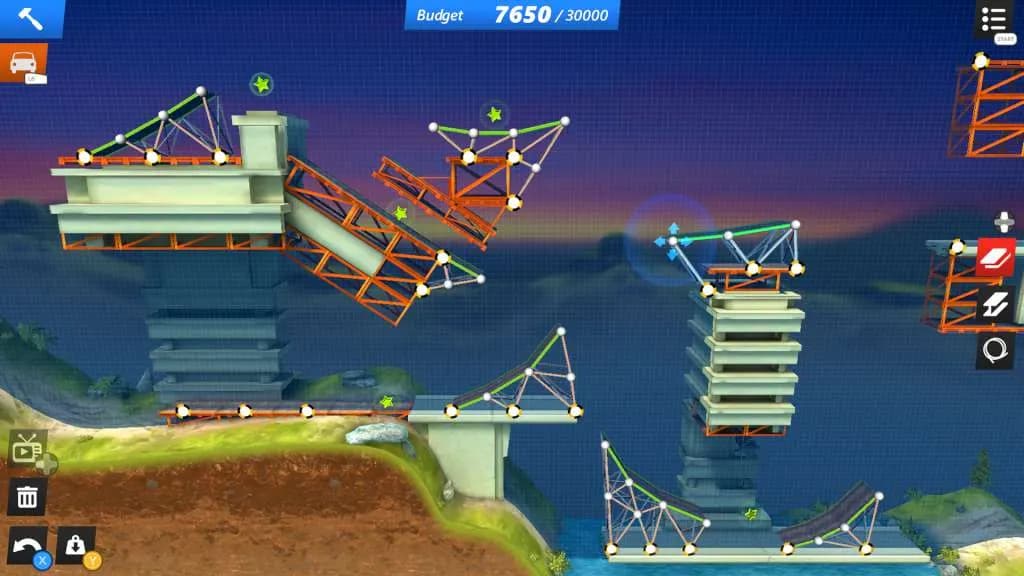 BRIDGE CONSTRUCTOR STUNTS Steam — zrzut ekranu 2