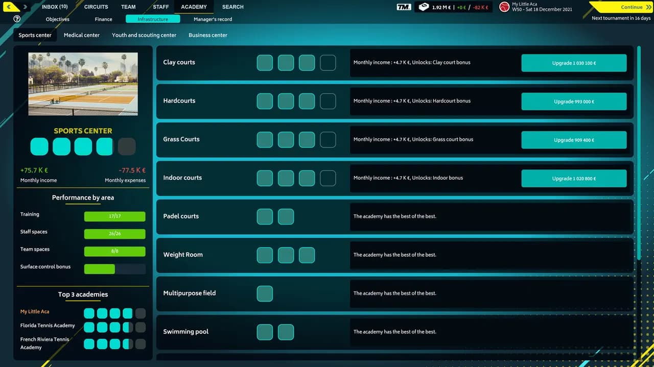 TENNIS MANAGER 2022 Steam — zrzut ekranu 4