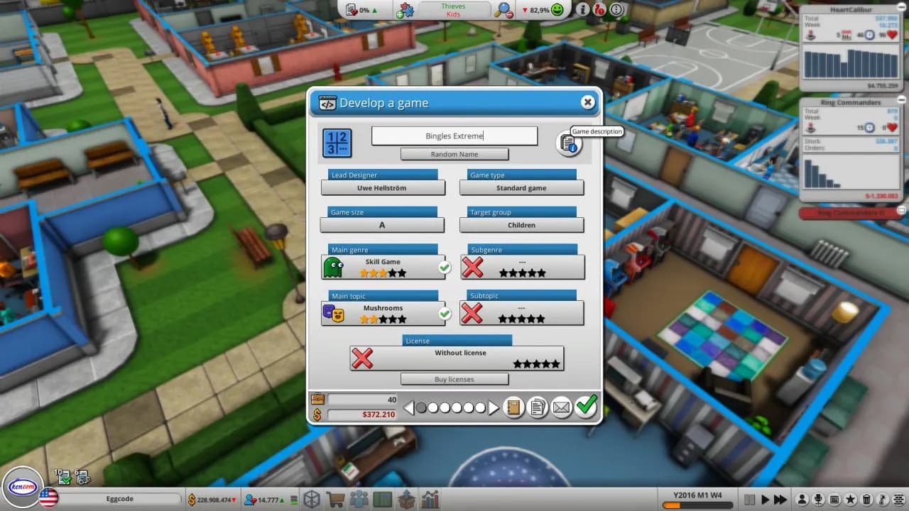 Mad Games Tycoon 2 — zrzut ekranu 1 z 6