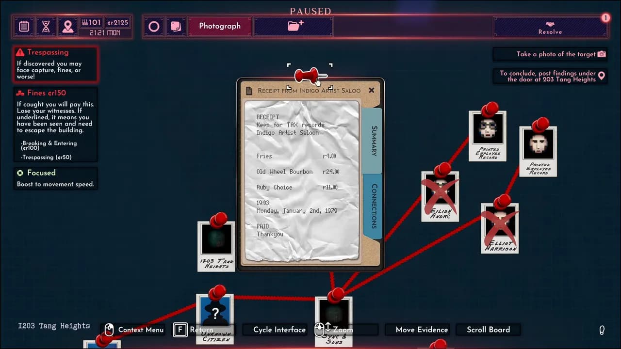 Shadows of Doubt STEAM KLUCZ — zrzut ekranu 2