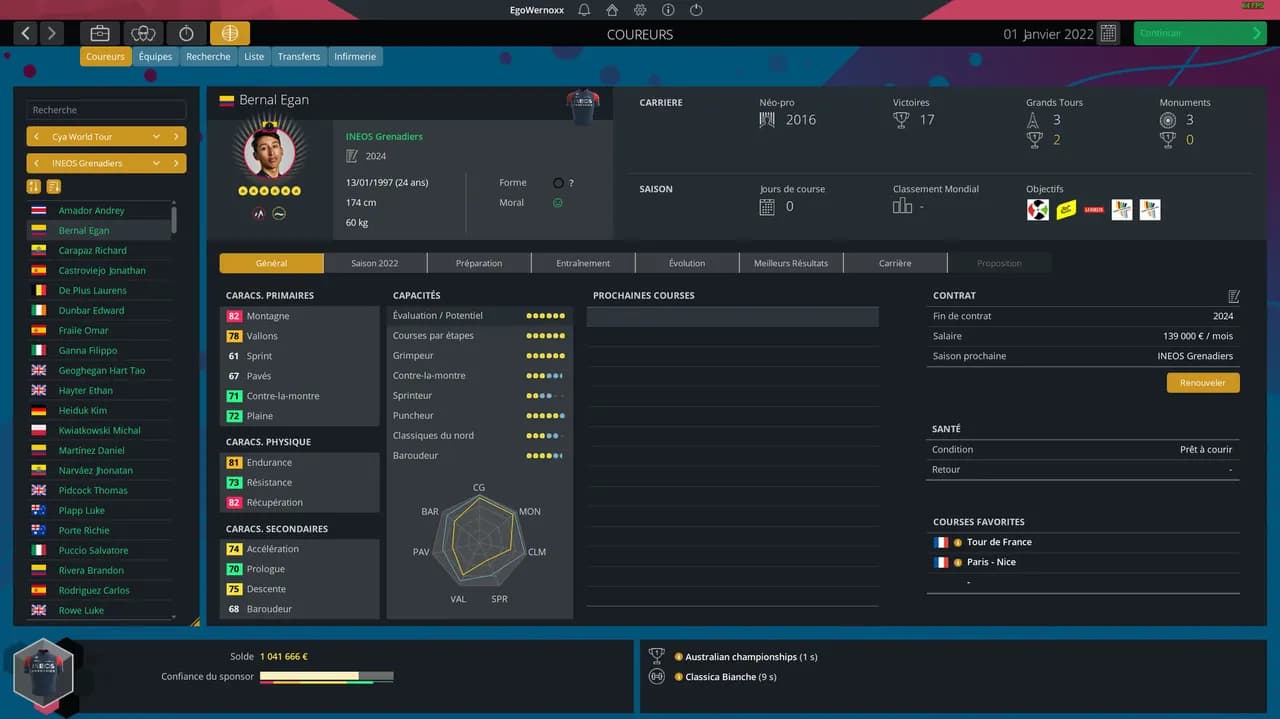 PRO CYCLING MANAGER 2022 Steam — zrzut ekranu 5