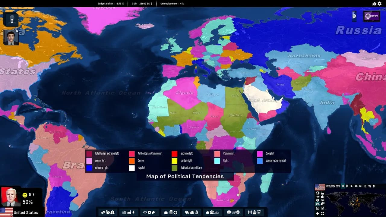 Geo-Political Simulator 5 — zrzut ekranu 3