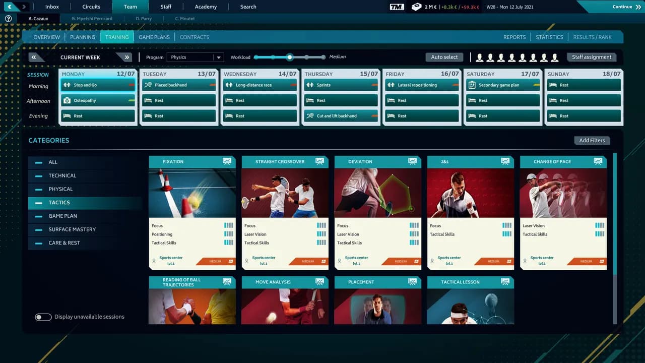 TENNIS MANAGER 2021 Steam — zrzut ekranu 5