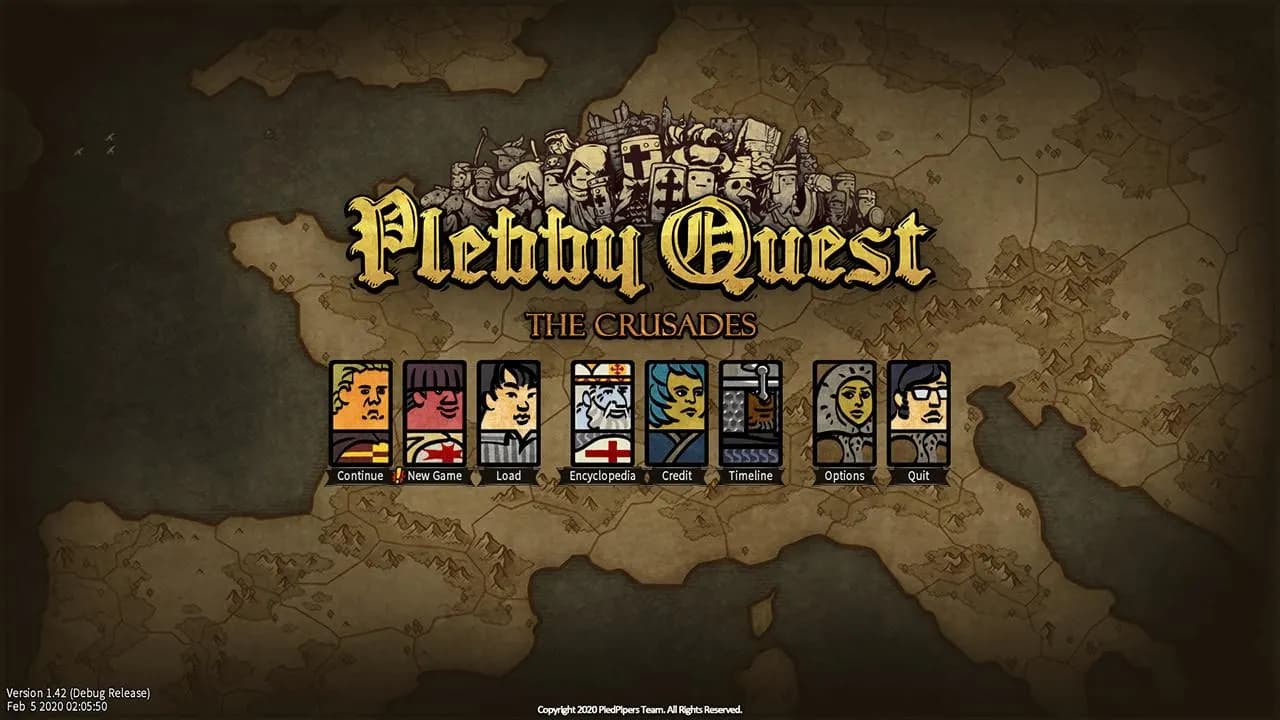 PLEBBY QUEST THE CRUSADES Steam — zrzut ekranu 1 z 6