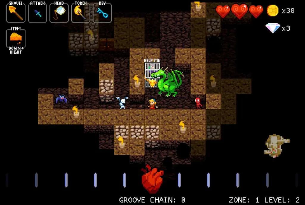 Crypt of the NecroDancer STEAM KLUCZ — zrzut ekranu 1 z 5
