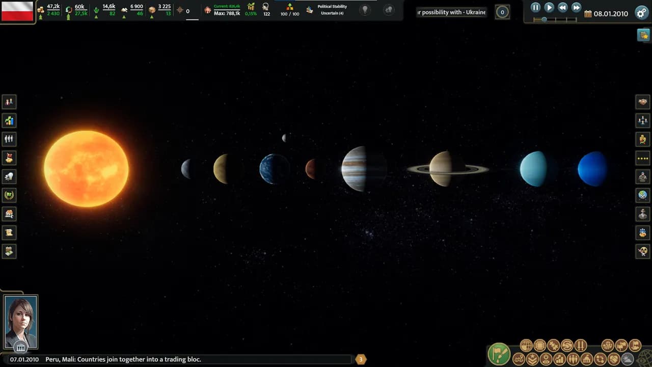 REALPOLITIKS 3 EARTH AND BEYOND Steam — zrzut ekranu 4