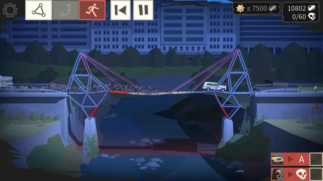 BRIDGE CONSTRUCTOR THE WALKING DEAD Xbox One & Series X/S — zrzut ekranu 1 z 5