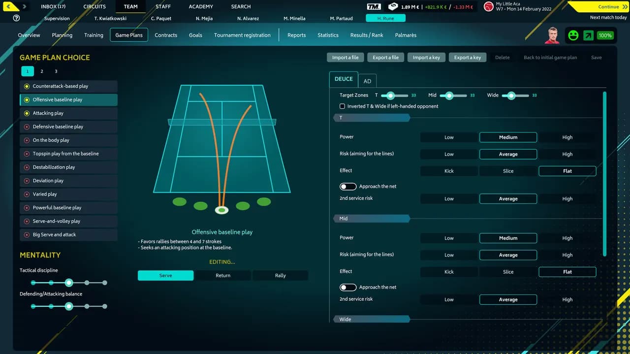 TENNIS MANAGER 2022 Steam — zrzut ekranu 3