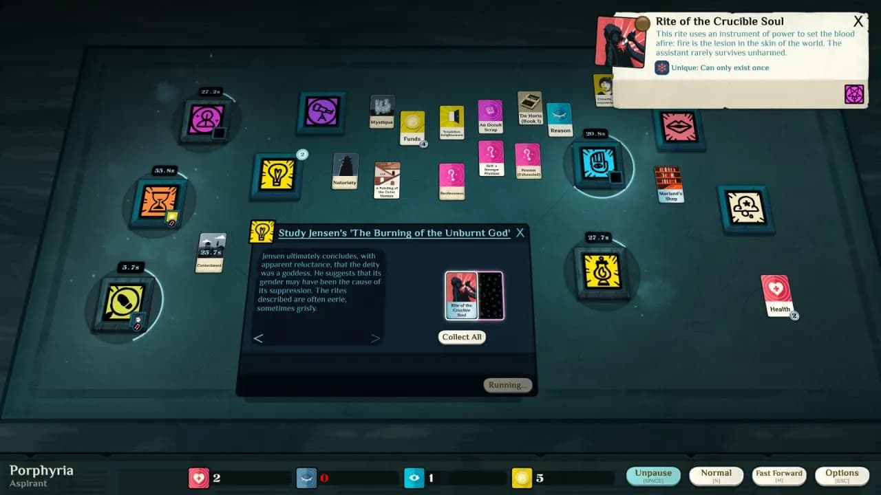 Cultist Simulator — zrzut ekranu 3