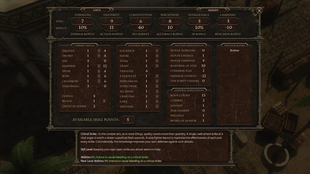 The Age of Decadence STEAM KLUCZ — zrzut ekranu 2