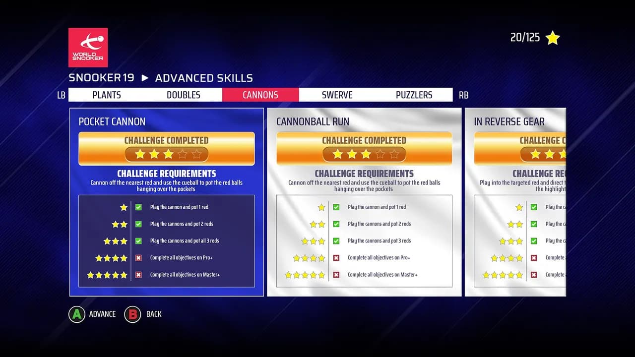 SNOOKER 19 GOLD EDITION Xbox One & Series X/S — zrzut ekranu 1 z 5