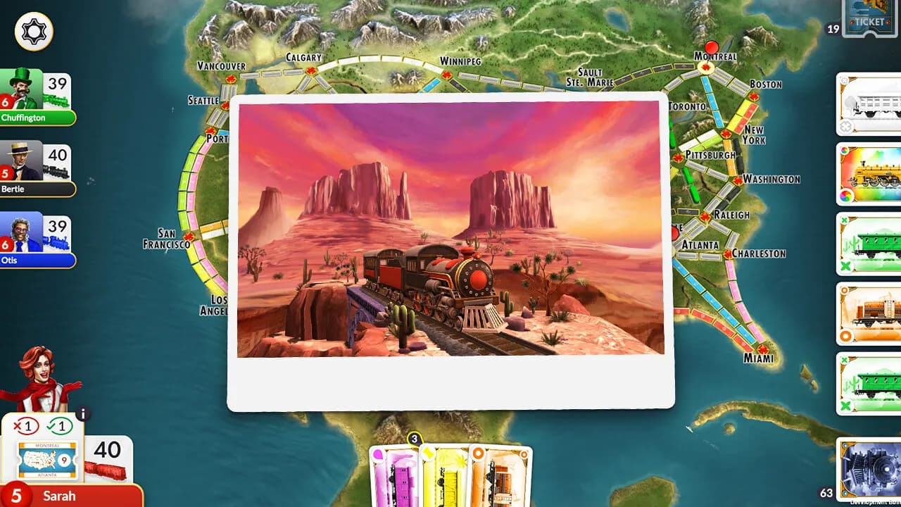 Ticket to Ride STEAM KLUCZ — zrzut ekranu 4