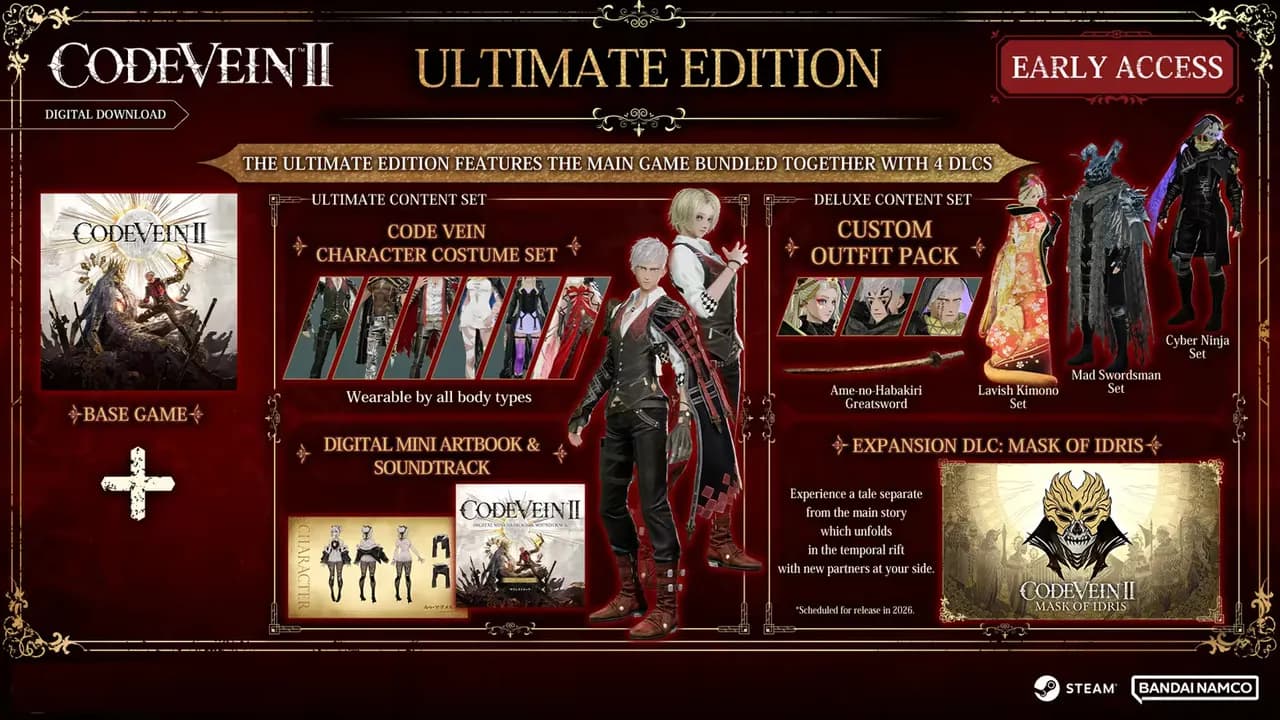 CODE VEIN II Ultimate Edition Xbox Series X/S — zrzut ekranu 1 z 6
