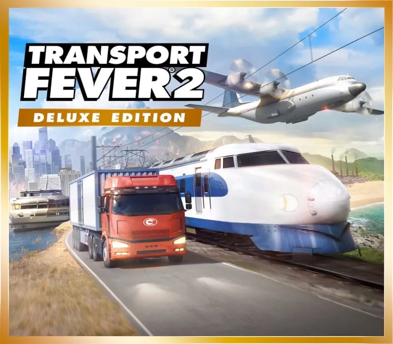 Okładka gry Transport Fever 2 Deluxe Edition STEAM KLUCZ