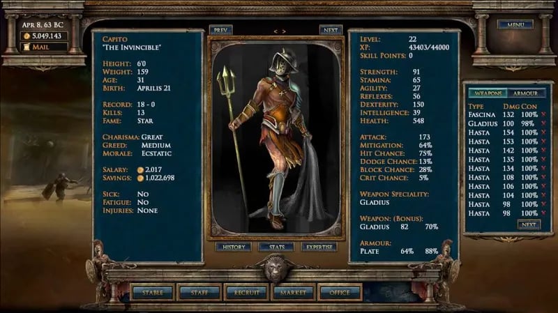 Okładka gry AGE OF GLADIATORS Steam