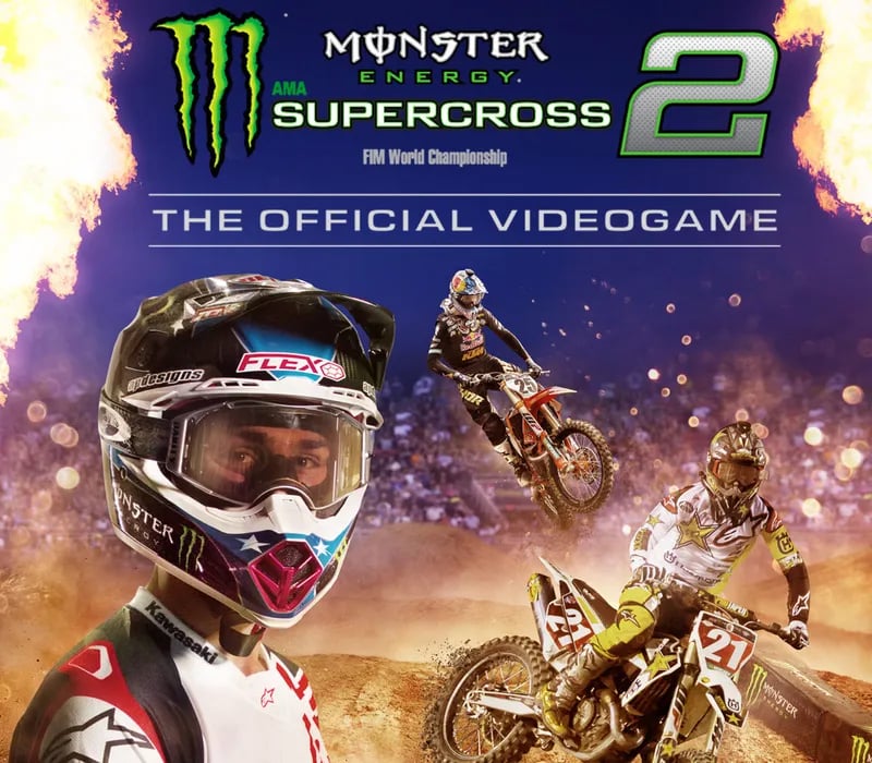 Okładka gry MONSTER ENERGY SUPERCROSS - THE OFFICIAL VIDEOGAME 2 Xbox One & Series X/S
