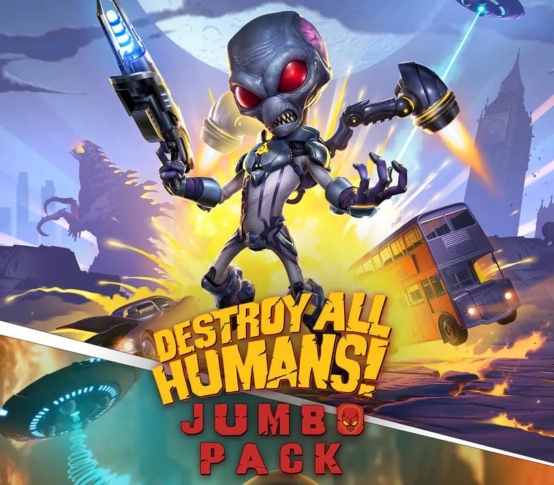 Okładka gry DESTROY ALL HUMANS!: JUMBO PACK Xbox One & Series X/S