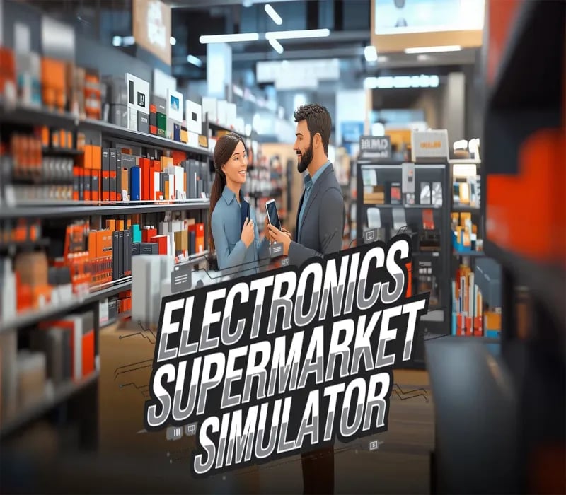 Okładka gry Electronics Supermarket Simulator STEAM KLUCZ