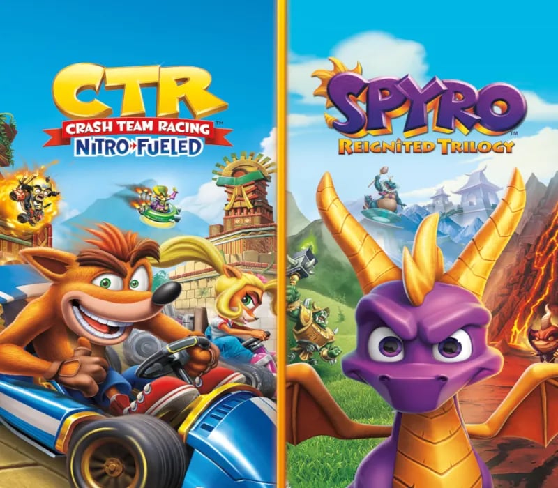Okładka gry CRASH TEAM RACING NITRO-FUELED + SPYRO BUNDLE Xbox One & Series X/S