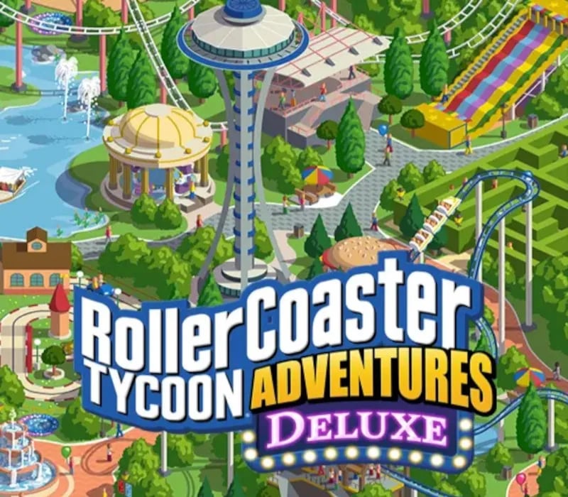 Okładka gry ROLLERCOASTER TYCOON ADVENTURES DELUXE Xbox One & Series X/S