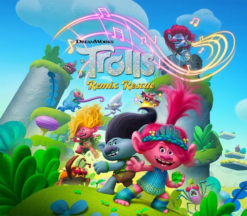 Okładka gry DREAMWORKS TROLLS REMIX RESCUE Xbox One & Series X/S
