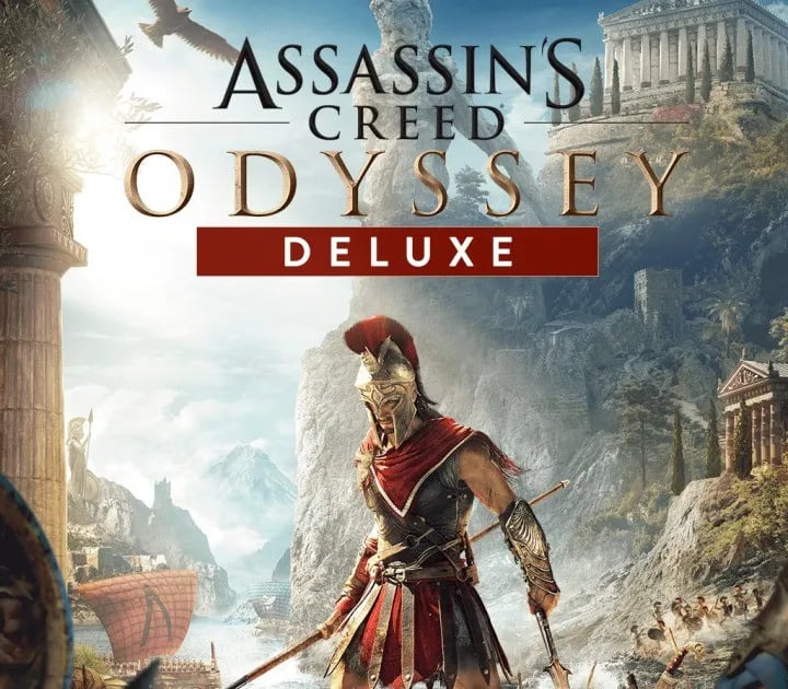 Okładka gry ASSASSIN'S CREED ODYSSEY DELUXE EDITION Xbox One & Series X/S