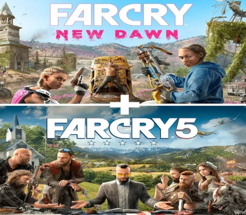 Okładka gry FAR CRY 5 + FAR CRY NEW DAWN Xbox One & Series X/S