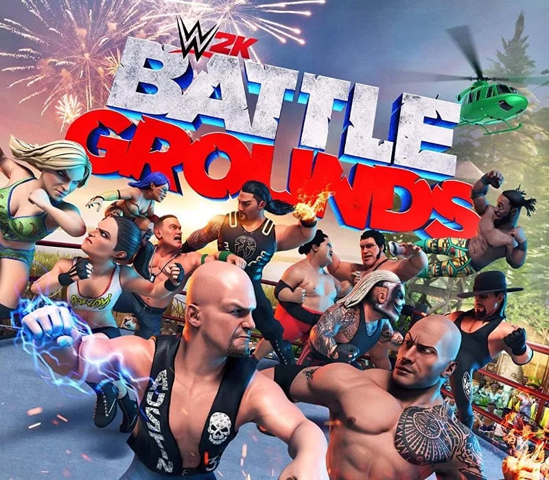 Okładka gry WWE 2K BATTLEGROUNDS Xbox One & Series X/S