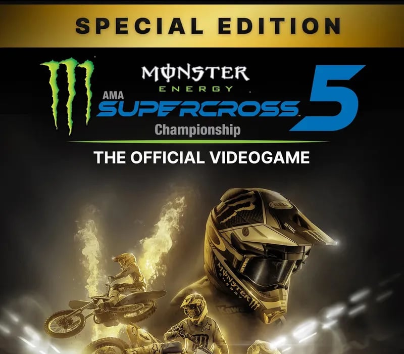 Okładka gry MONSTER ENERGY SUPERCROSS 5 SPECIAL EDITION Xbox One & Series X/S