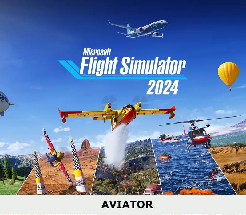 Okładka gry MICROSOFT FLIGHT SIMULATOR 2024 AVIATOR EDITION Xbox Series X/S