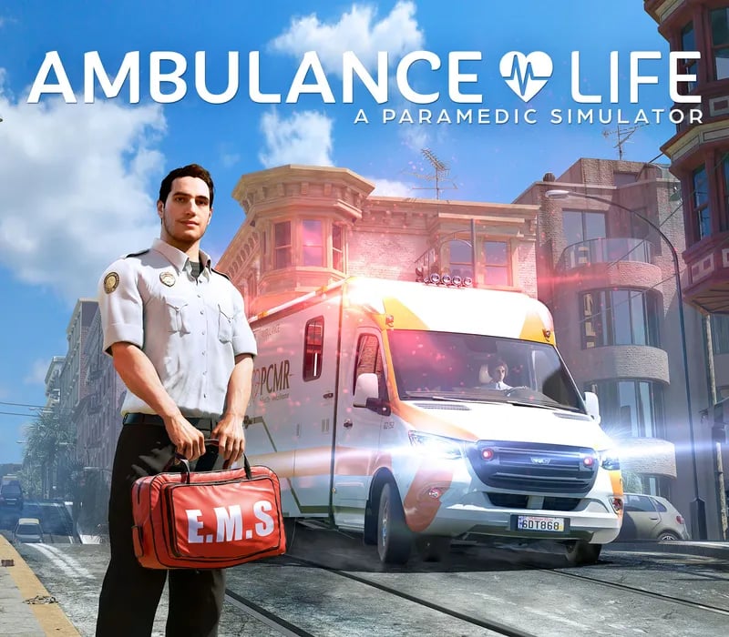 Okładka gry AMBULANCE LIFE A PARAMEDIC SIMULATOR Xbox Series X/S