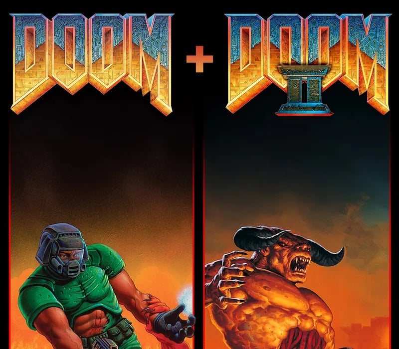 Okładka gry DOOM (1993) + DOOM II STEAM KLUCZ